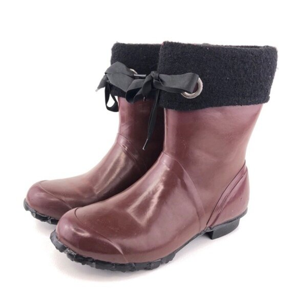 Bogs Becca Solids Waterproof Rubber Rain Boots 10 - Picture 3 of 13
